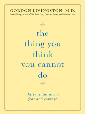 The Thing You Think You Cannot Do - ebook